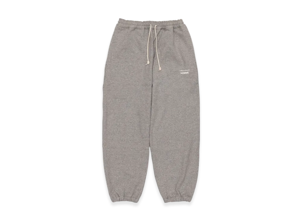 COMME des GARCONS HOMME Cotton Terry Cloth Garment Print Pants "Top Grey"