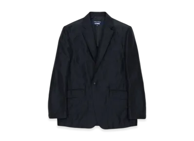 COMME des GARCONS HOMME Polyester Ramie Poplin Jackets "Black"