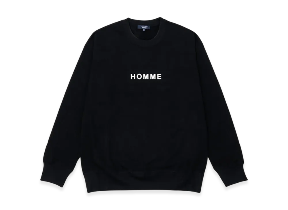 COMME des GARCONS HOMME Cotton Terry Cloth Garment Print T-Shirts "Black"