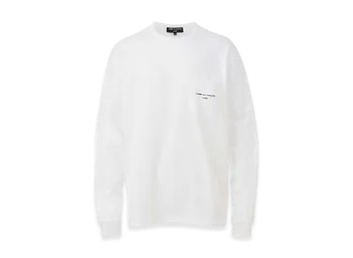 COMME des GARCONS HOMME Cotton Jersey Product Print L/S T-shirt "White"