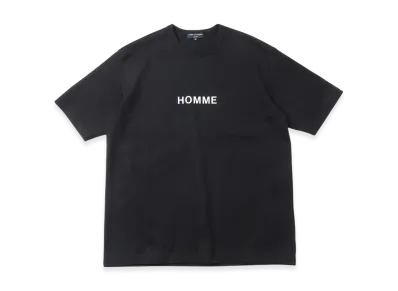 COMME des GARCONS HOMME Cotton Cotton Jersey Product Print T-shirt "Black"