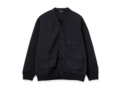 COMME des GARCONS HOMME Cotton Mercerized Fleece Cardigan "Black"