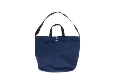 COMME des GARCONS HOMME Cotton Nylon Grosgrain Bag "Navy"