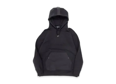 COMME des GARCONS HOMME Cotton Fleece x Nylon Tussah Hoodie "Black"