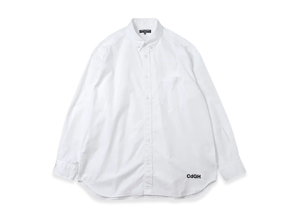 COMME des GARCONS HOMME Cotton Pinpoint Ox Shirt "White"