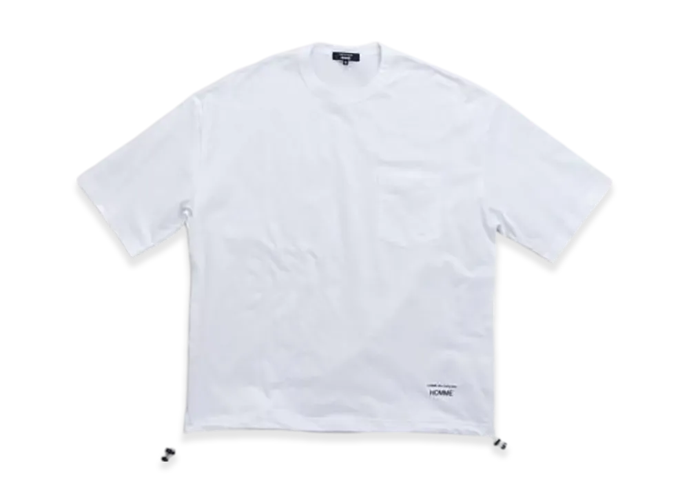 COMME des GARCONS HOMME Drop Shoulder Draw Code T-shirt "White"