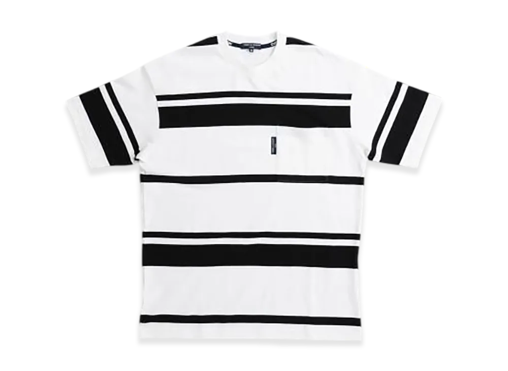 COMME des GARCONS HOMME Border T "White/Black"