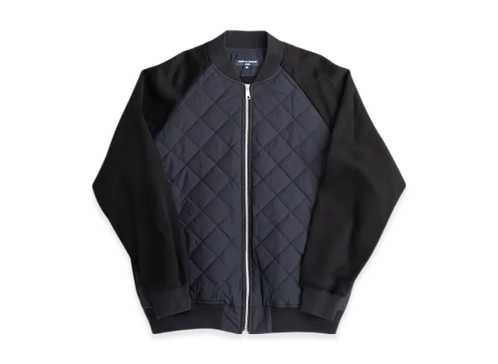 COMME des GARCONS HOMME Cotton Double FaceC/N Tusser Jk "Black"