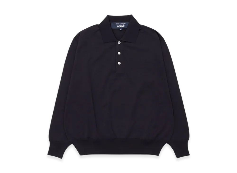 COMME des GARCONS HOMME Worsted Wool Jersey "Dark Navy"