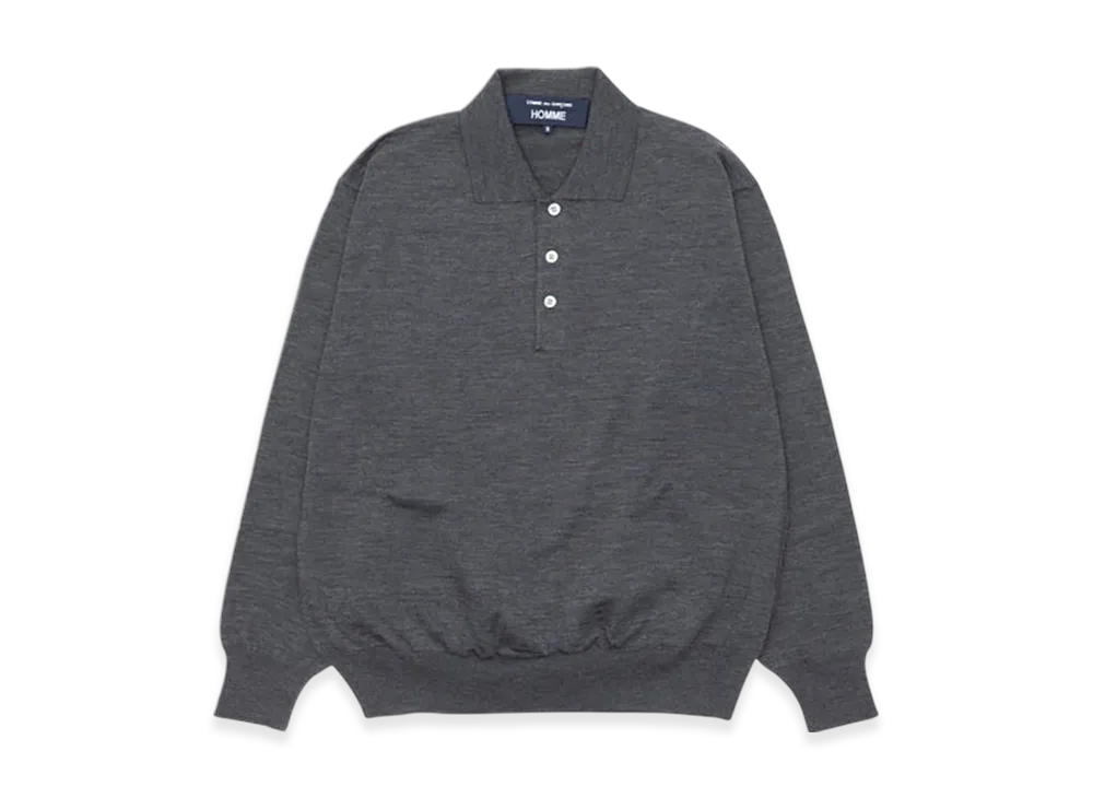 COMME des GARCONS HOMME Worsted Wool Jersey "Top Grey"