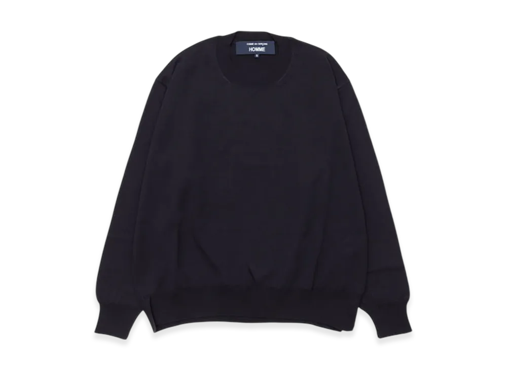 COMME des GARCONS HOMME Worsted Wool Jersey "Dark Navy"
