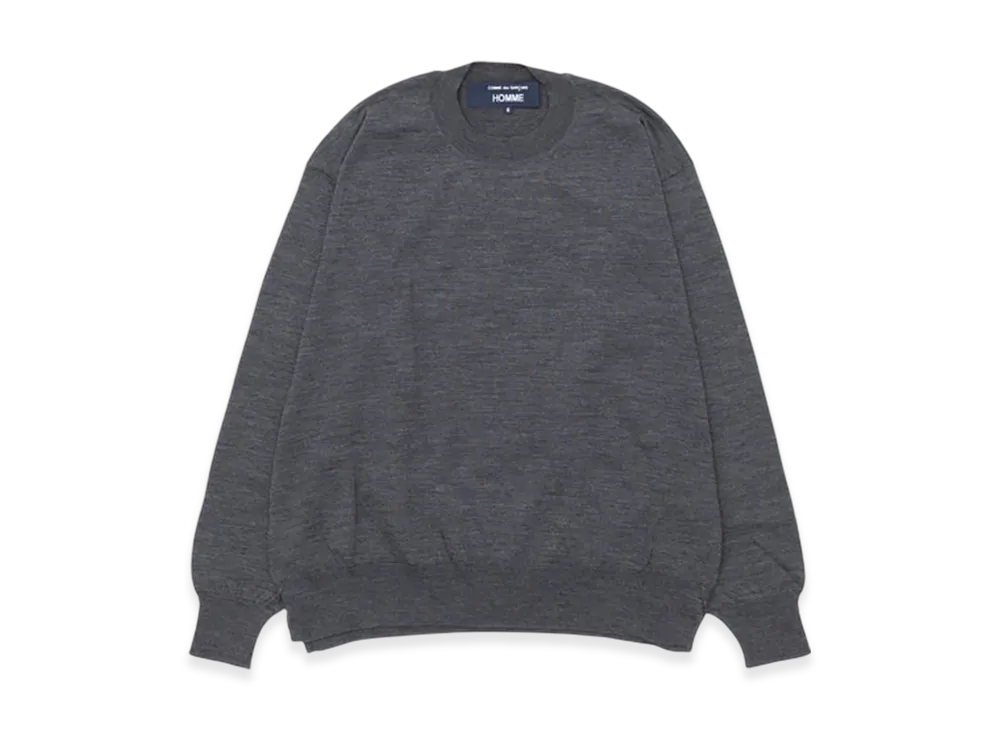 COMME des GARCONS HOMME Worsted Wool Jersey "Top Grey"