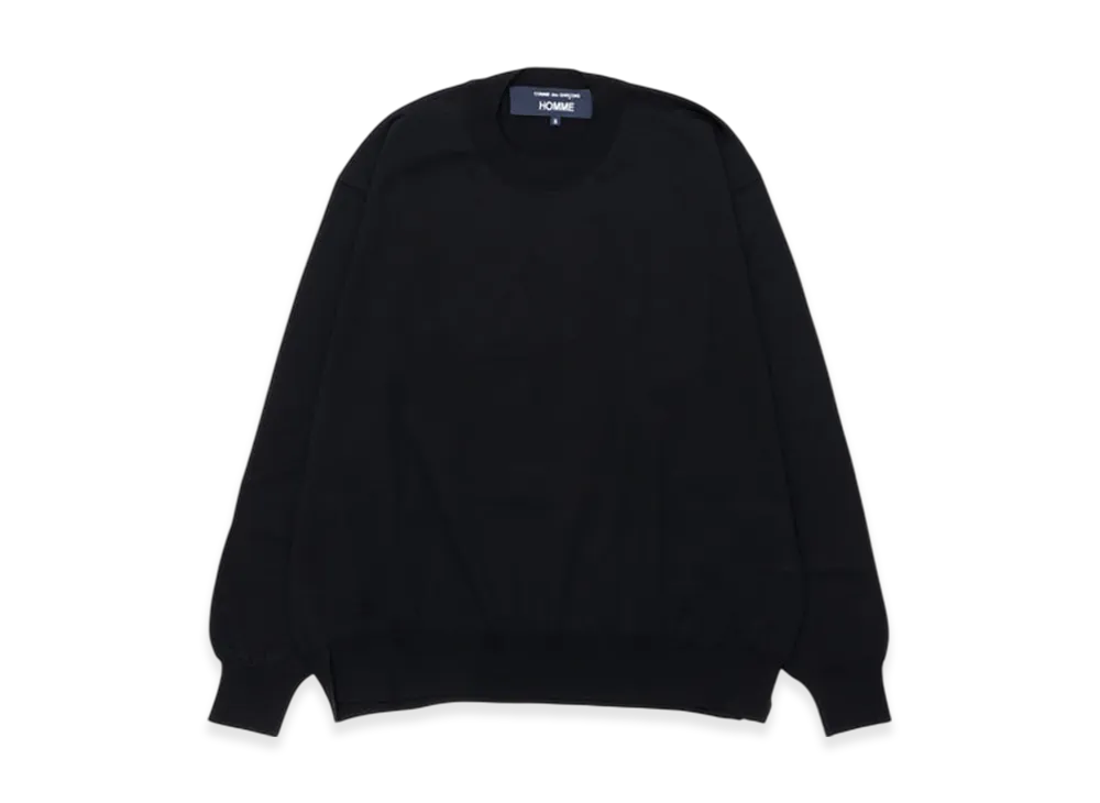 COMME des GARCONS HOMME Worsted Wool Jersey "Black"