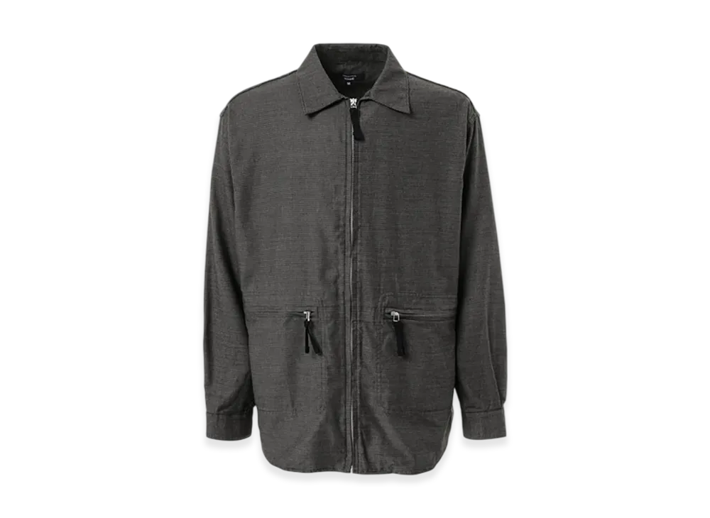 COMME des GARCONS HOMME Cotton Check Zip Shirt "Grey"