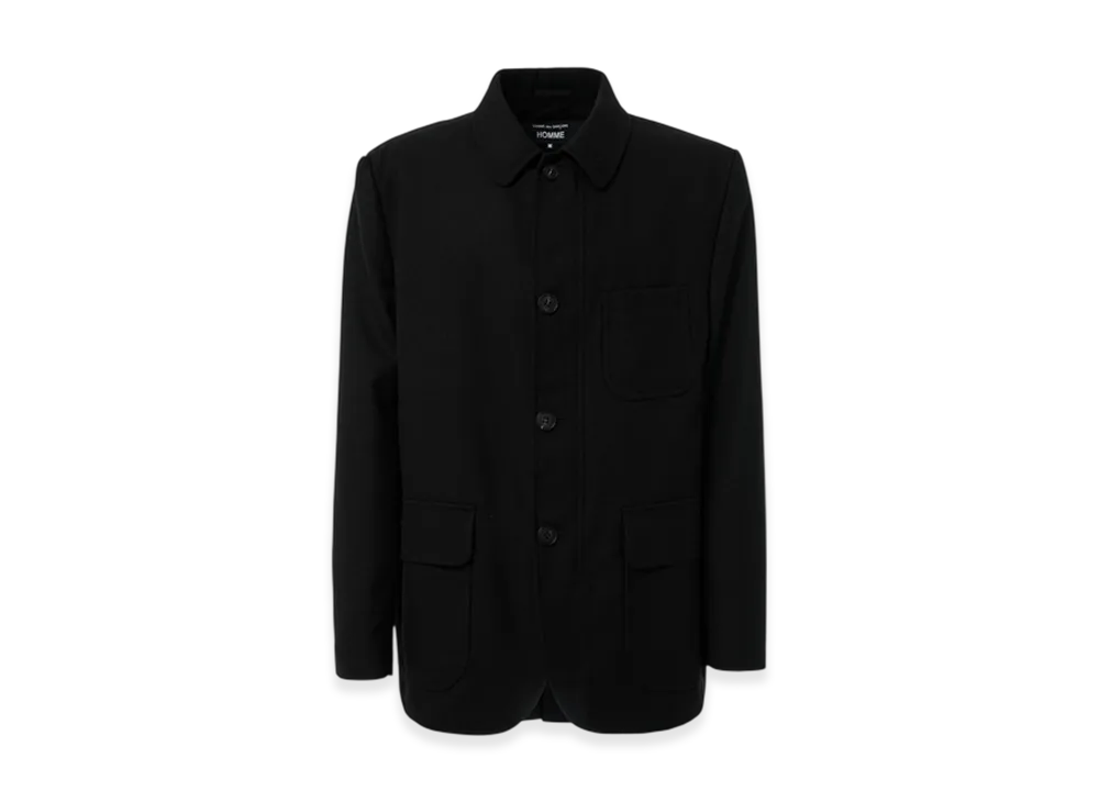 COMME des GARCONS HOMME Wool Serge Jacket "Black"