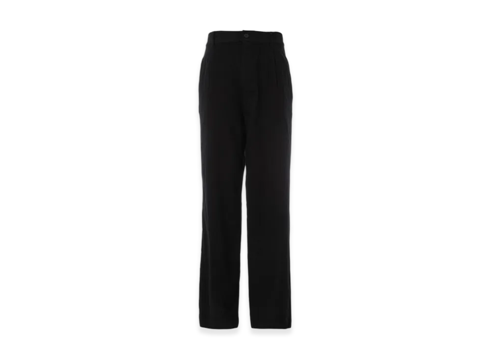 COMME des GARCONS HOMME Wool Serge Garment Shrunk Pants "Black"