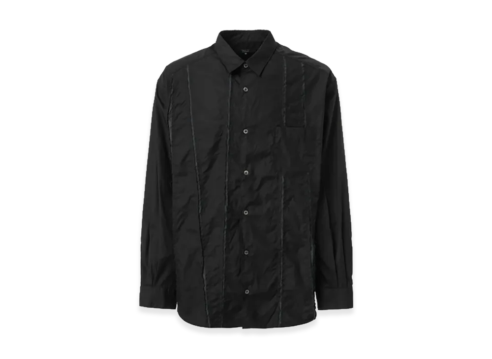 COMME des GARCONS HOMME Cotton Broad Slash Shirt "Black"