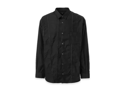 COMME des GARCONS HOMME Cotton Broad Slash Shirt "Black"