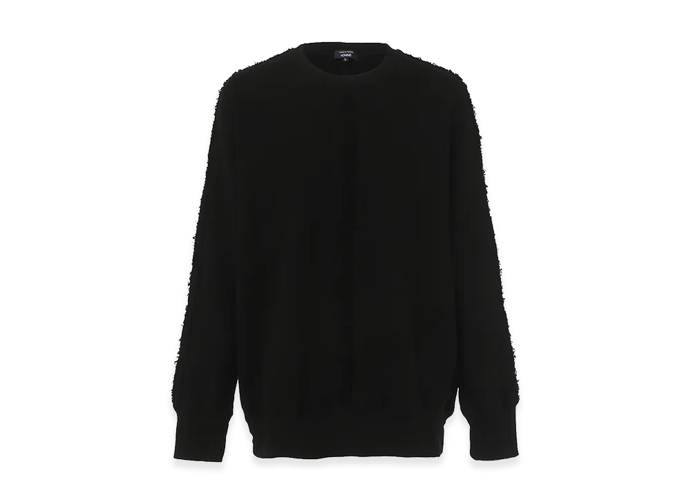 COMME des GARCONS HOMME Cotton Garment Dye Sweatshirt "Black"