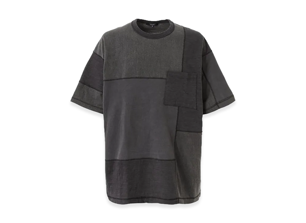 COMME des GARCONS HOMME Cotton Mix-Patchworked T-Shirts "Charcoal Gray"