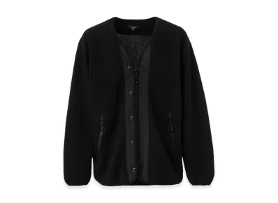 COMME des GARCONS HOMME Cotton Military Liner Cardigan "Black"