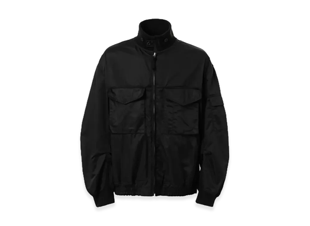 COMME des GARCONS HOMME Polyester Satin Military Jacket "Black"