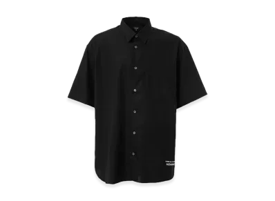 COMME des GARCONS HOMME Cotton Plain Logo Shirts "Black"
