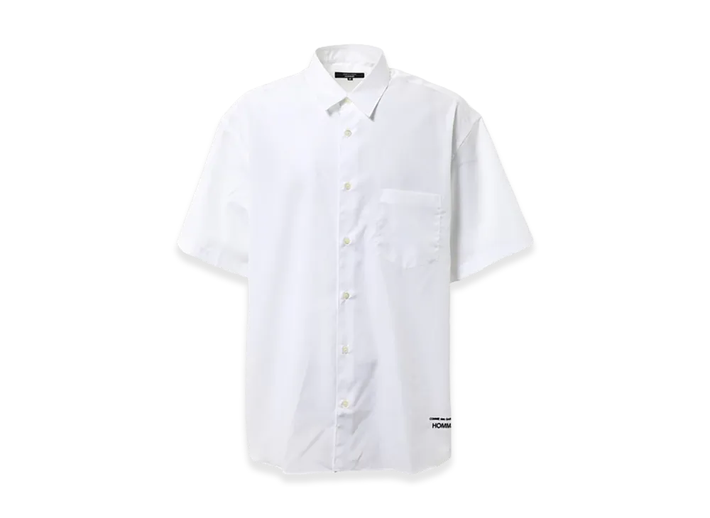 COMME des GARCONS HOMME Cotton Plain Logo Shirts "White"