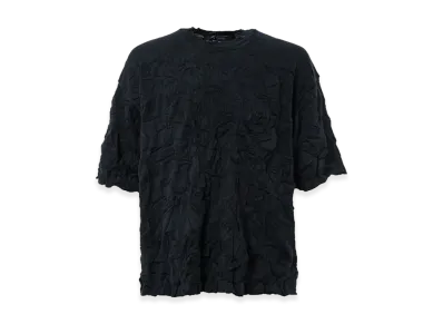 COMME des GARCONS HOMME Crinkle Finished Polyester Knit "Navy"