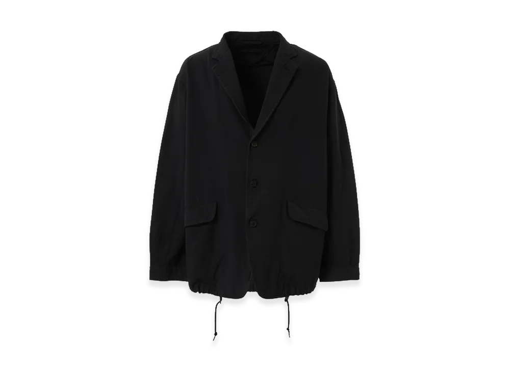 COMME des GARCONS HOMME Polyester Garment-Dyed Classic Jacket "Black"