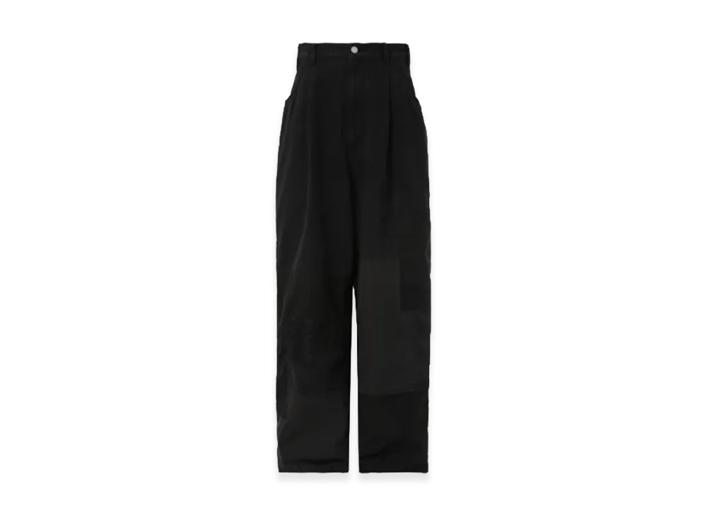 COMME des GARCONS HOMME Cotton Canvas Patchwork Pants "Black"