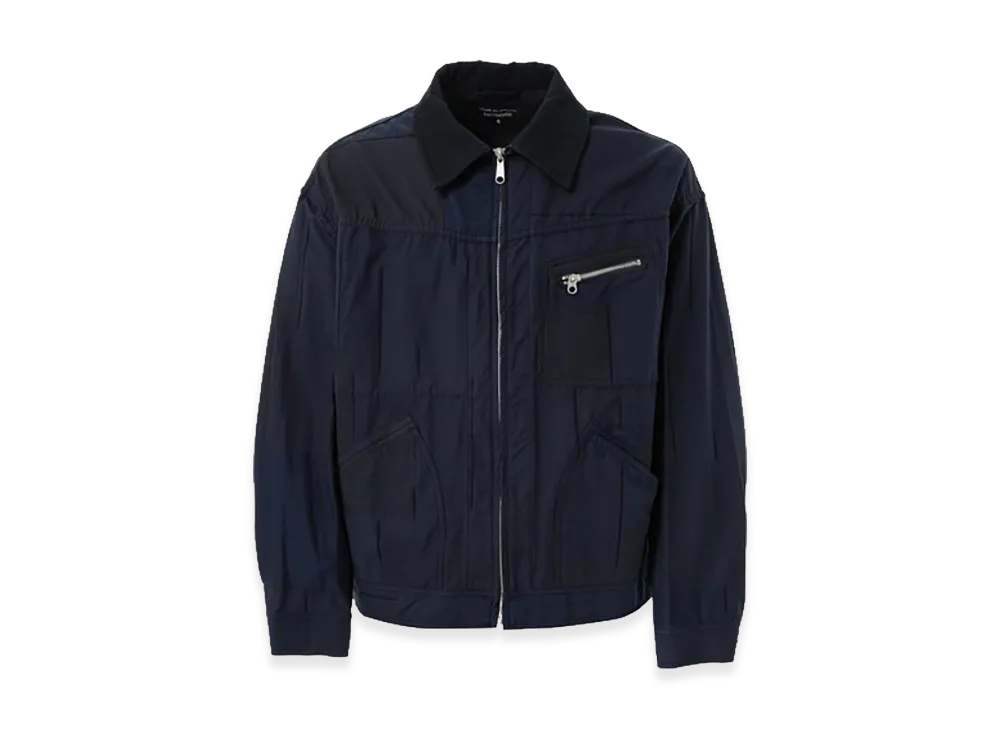 COMME des GARCONS HOMME Cotton Ester Zip Up Jacket "Navy"