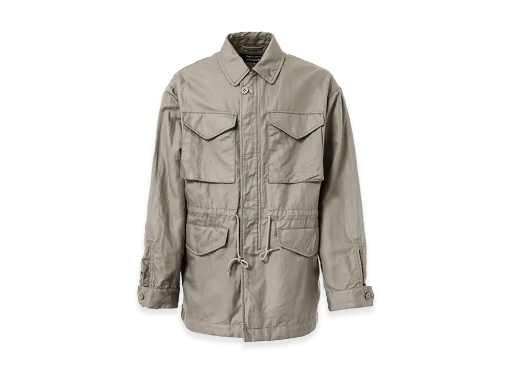 COMME des GARCONS HOMME Cotton Linen Military Blouson "Gray"