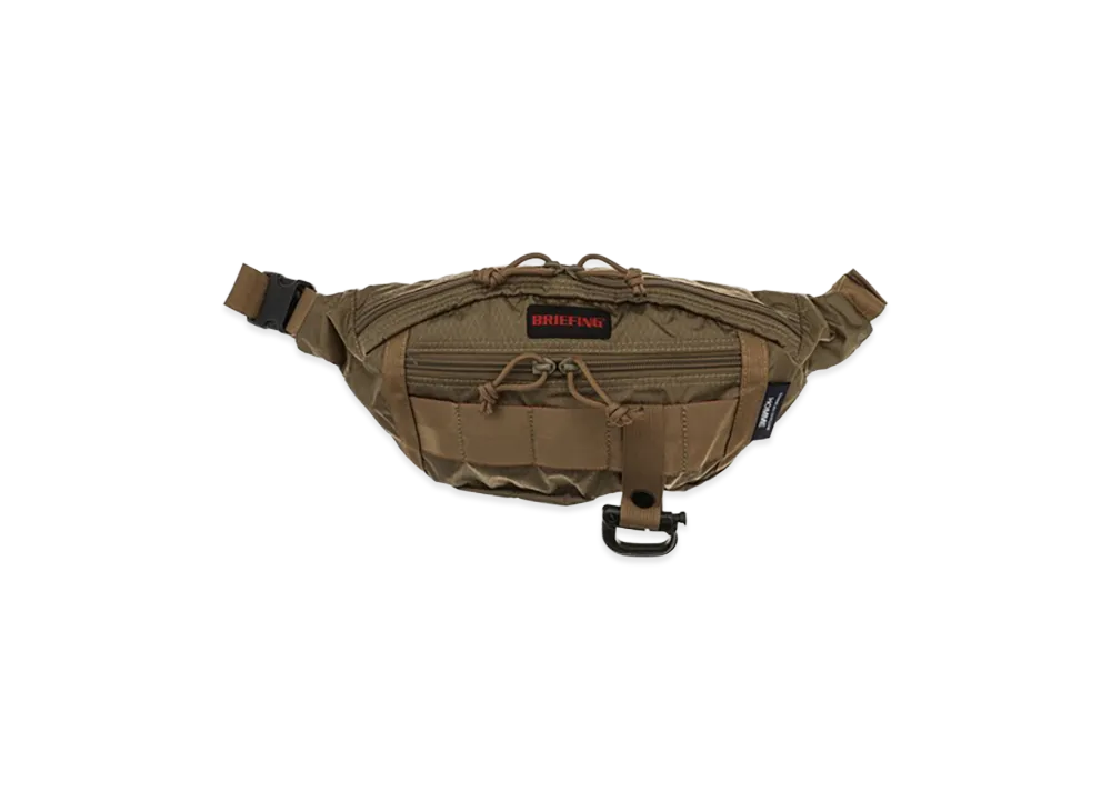 COMME des GARCONS HOMME Briefing W-Name Nylon Lipstop Bag "Beige"