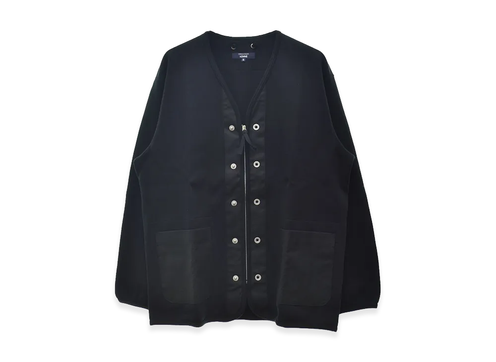 COMME des GARCONS HOMME Military Liner Long Sleeve Cardigan "Black"