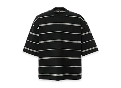 COMME des GARCONS HOMME Cotton Border Pocket Tee "Black/Gray"