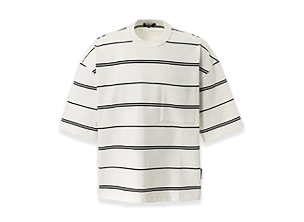 COMME des GARCONS HOMME Cotton Border Pocket Tee "White/Black"