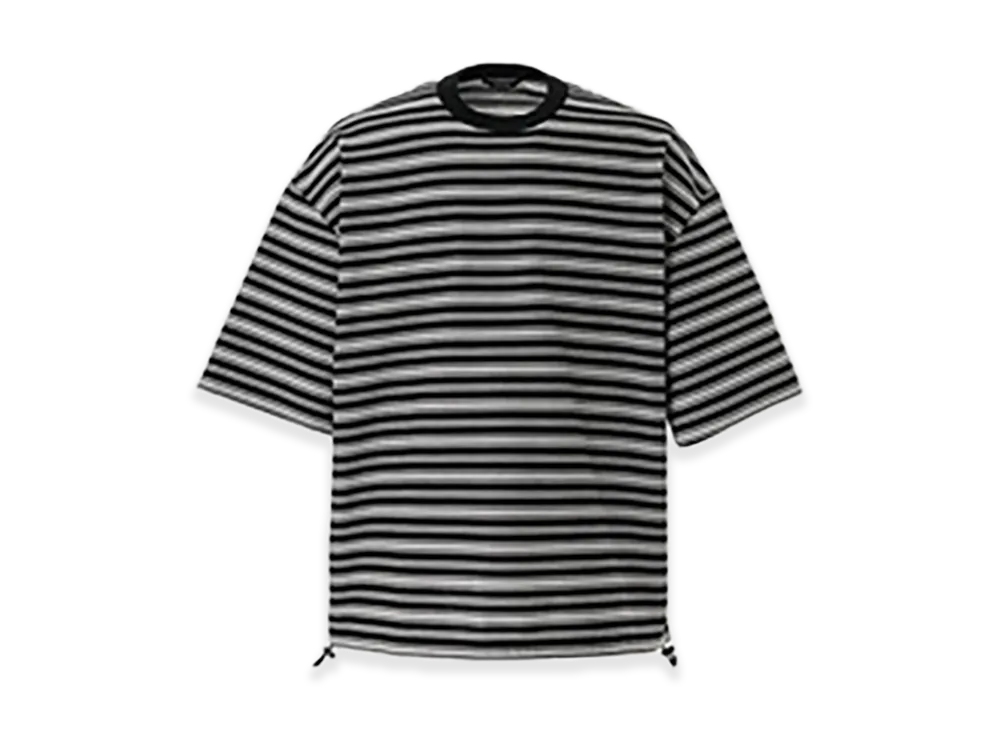 COMME des GARCONS HOMME Cotton Border Tee "Black/White"