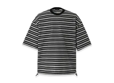 COMME des GARCONS HOMME Cotton Border Tee "Black/White"