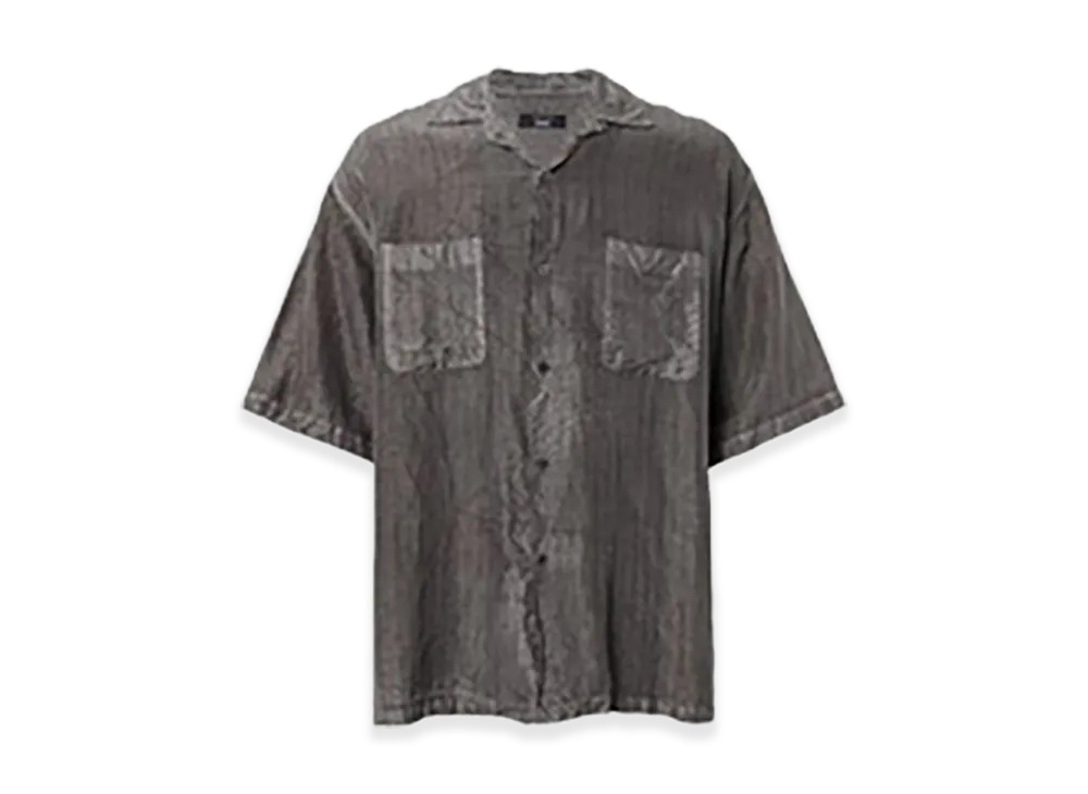 COMME des GARCONS HOMME Cupra Stripe Half Sleeve Shirt "Gray"