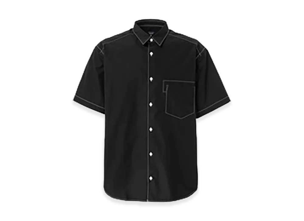 COMME des GARCONS HOMME Cotton Typewriter Half Sleeve Shirt "Black"