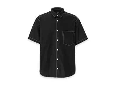 COMME des GARCONS HOMME Cotton Typewriter Half Sleeve Shirt "Black"