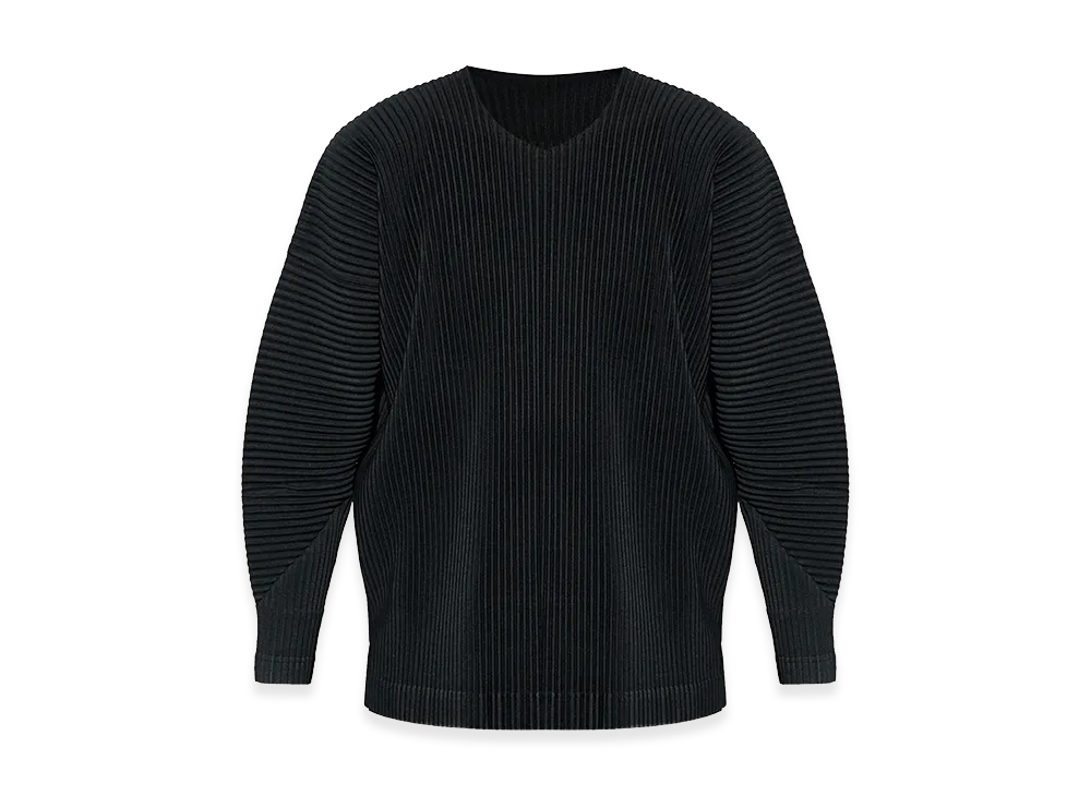 COMME des GARCONS HOMME Polyester Long Sleeve T-Shirt "Black"
