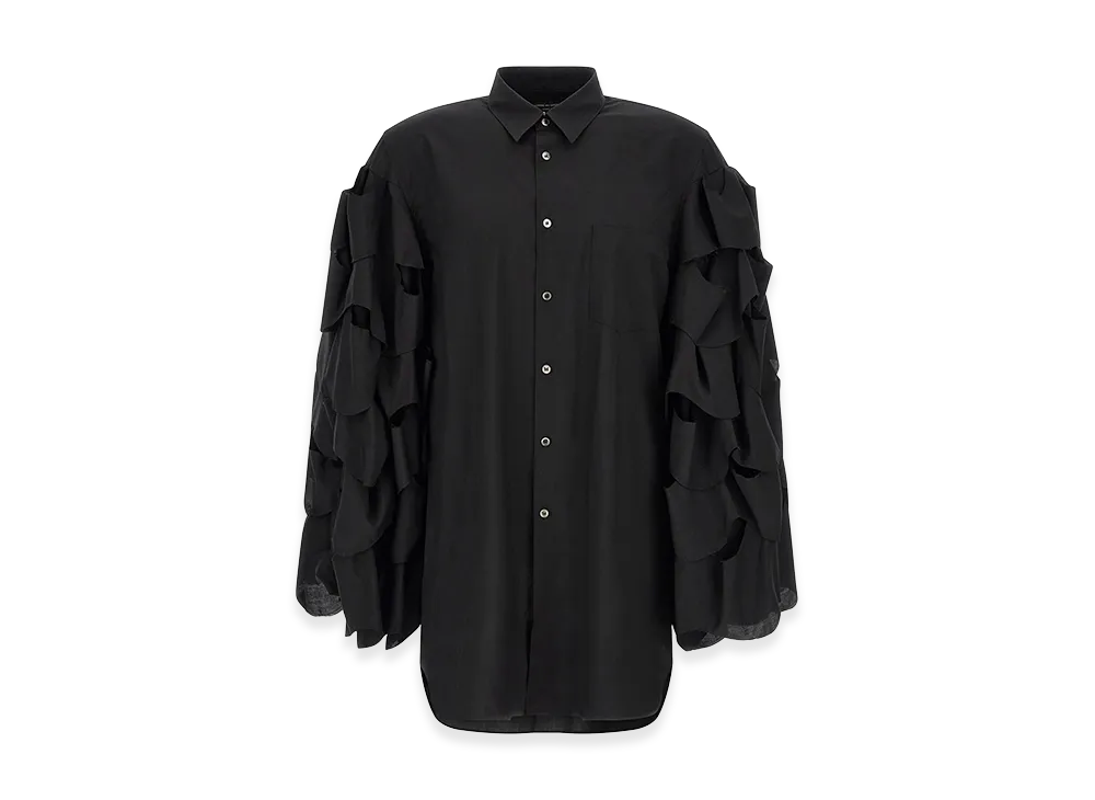 COMME des GARCONS HOMME Draped Sleeve Shirt "Black"