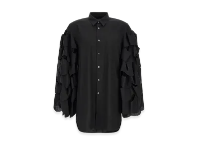 COMME des GARCONS HOMME Draped Sleeve Shirt "Black"
