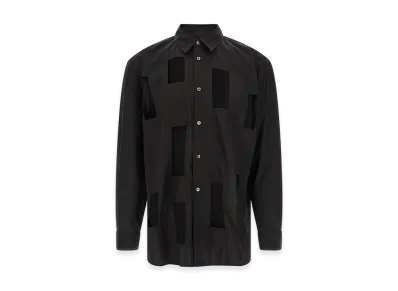 COMME des GARCONS HOMME Geometric Cut-Out Shirt "Black"