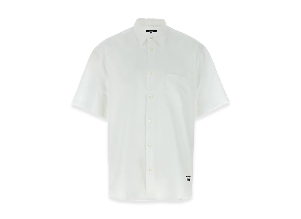 COMME des GARCONS HOMME Logo Embroidery Short Sleeve Shirt "White"