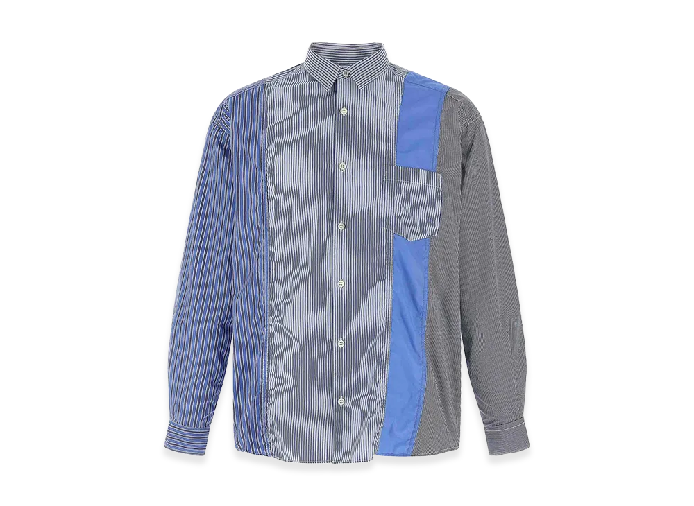 COMME des GARCONS HOMME Patchwork Shirt "Blue"