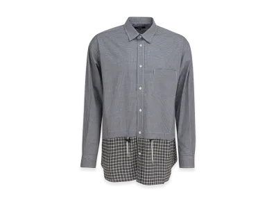 COMME des GARCONS HOMME Shirt With Cotton Inserts "Black"
