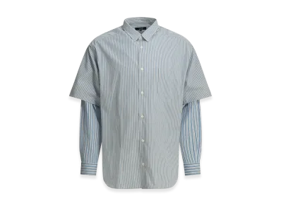 COMME des GARCONS HOMME Striped Casual Shirt "Light Blue"